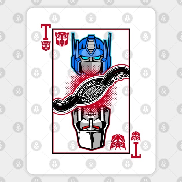 TRANSFORMERS - playing card Magnet by ROBZILLA